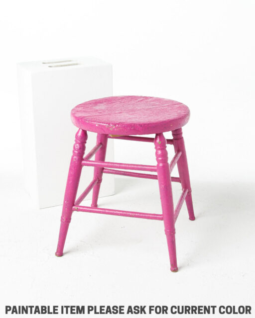 Front view of Paintable Polly Low Stool