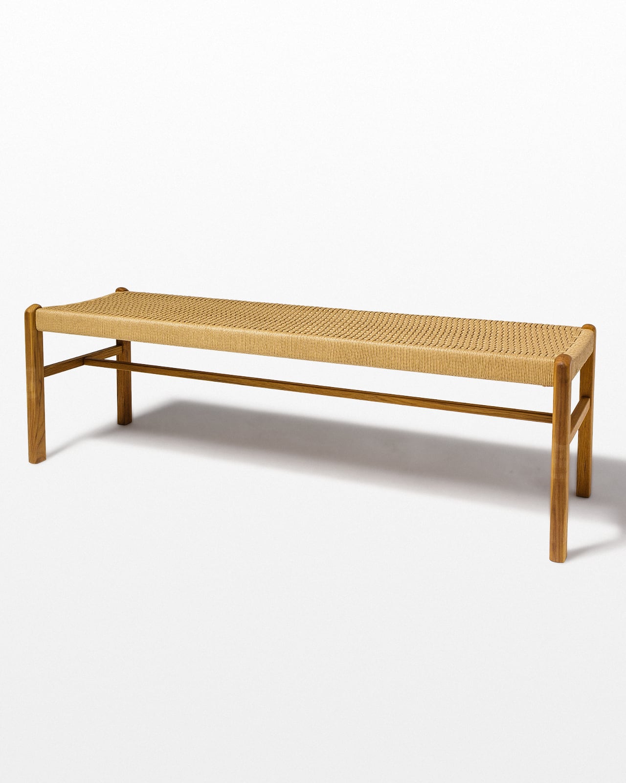 Woven outlet rattan bench