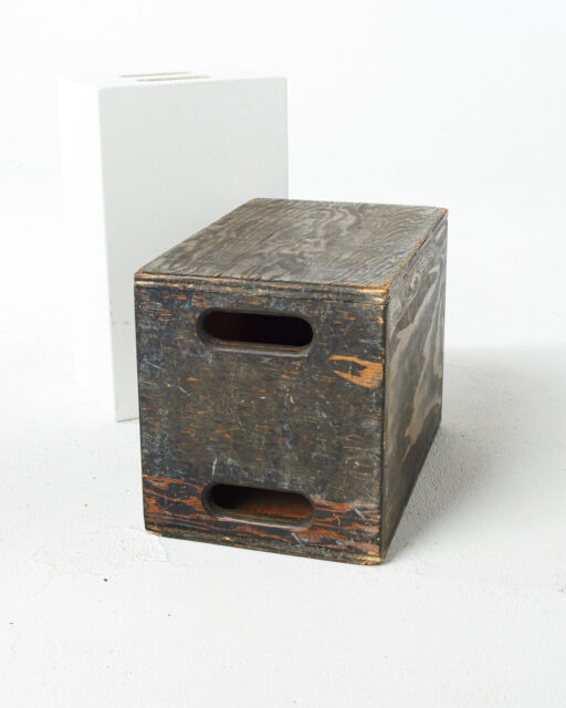Front view of Double Distressed Apple Box