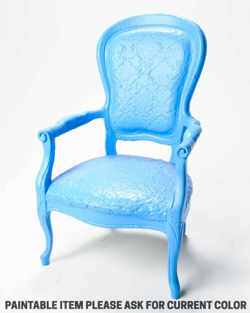 Front view of Paintable Tall Louis XIV Chair