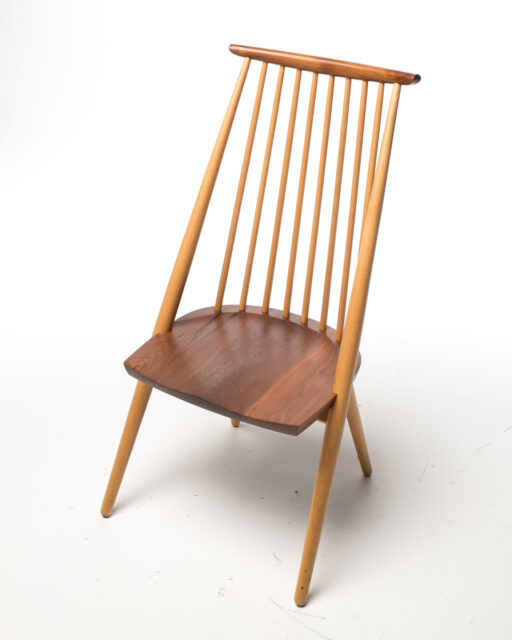 Front view of Hickory Walnut Chair