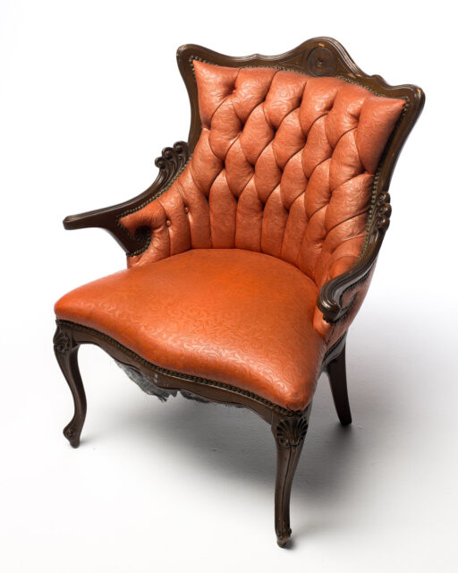 Front view of Victorian Parlor Chair