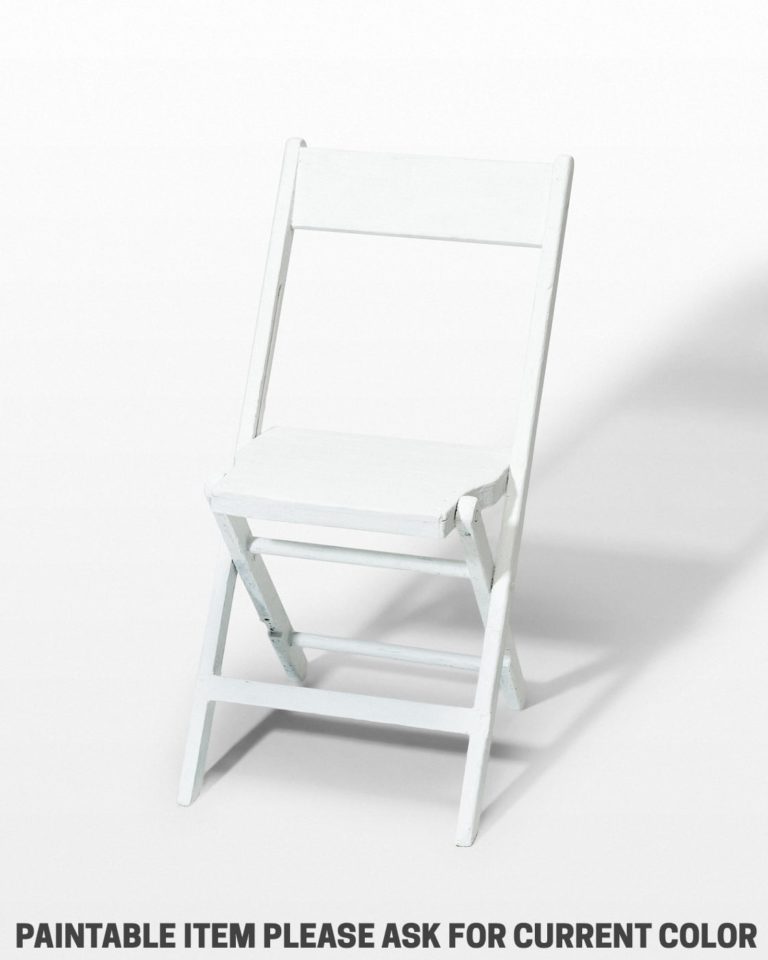Front view of Paintable Folding Chair