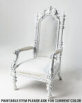 Front view thumbnail of Harwood Paintable Throne