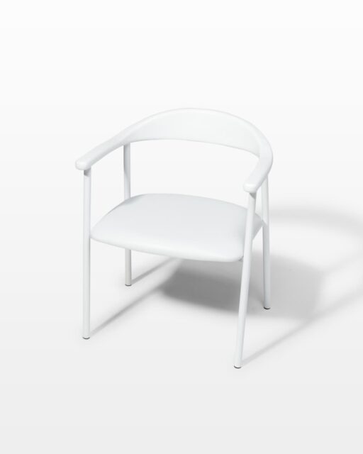 Front view of Eastman White Chair