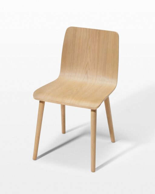 Front view of Lauter Natural Oak Chair