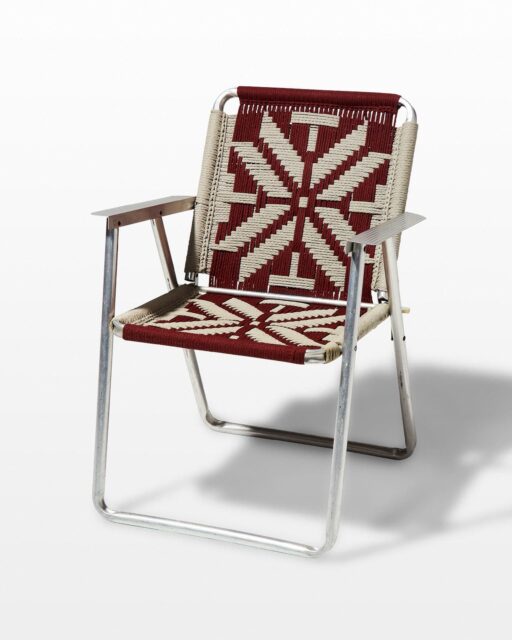 Front view of Impala Macrame Lawn Chair