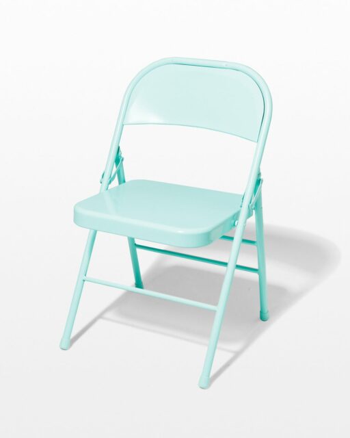 Front view of Teal Folding Chair