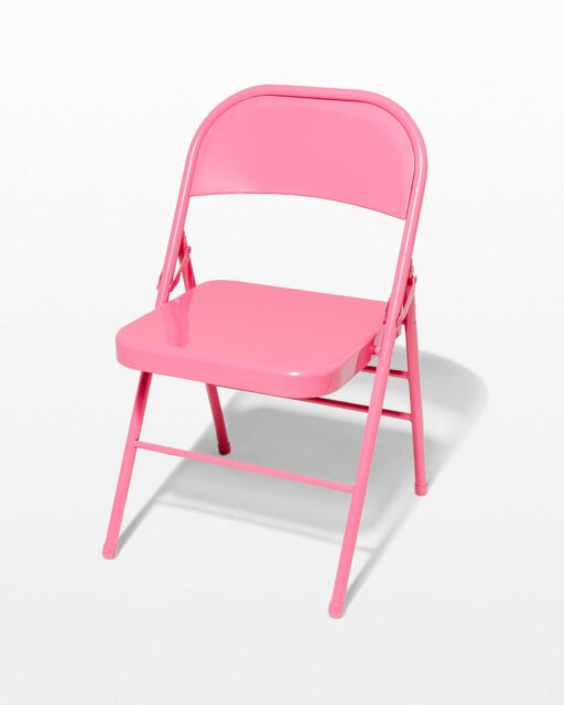 Front view of Pink Folding Chair