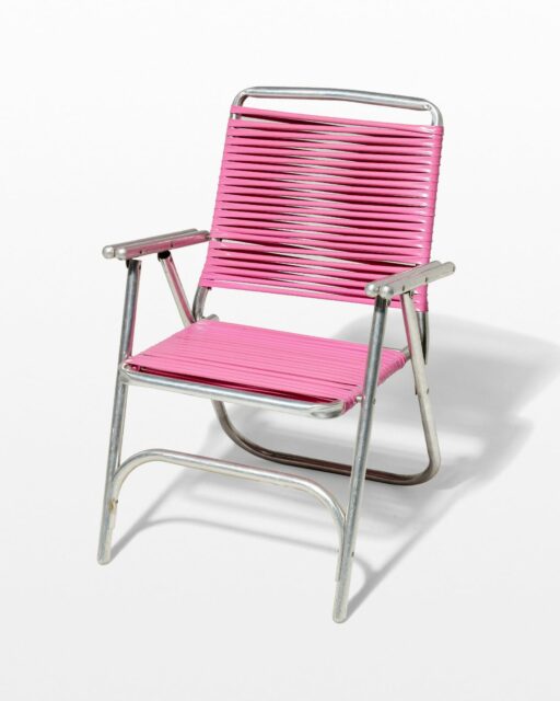 Front view of Victoria Pink Beach Chair