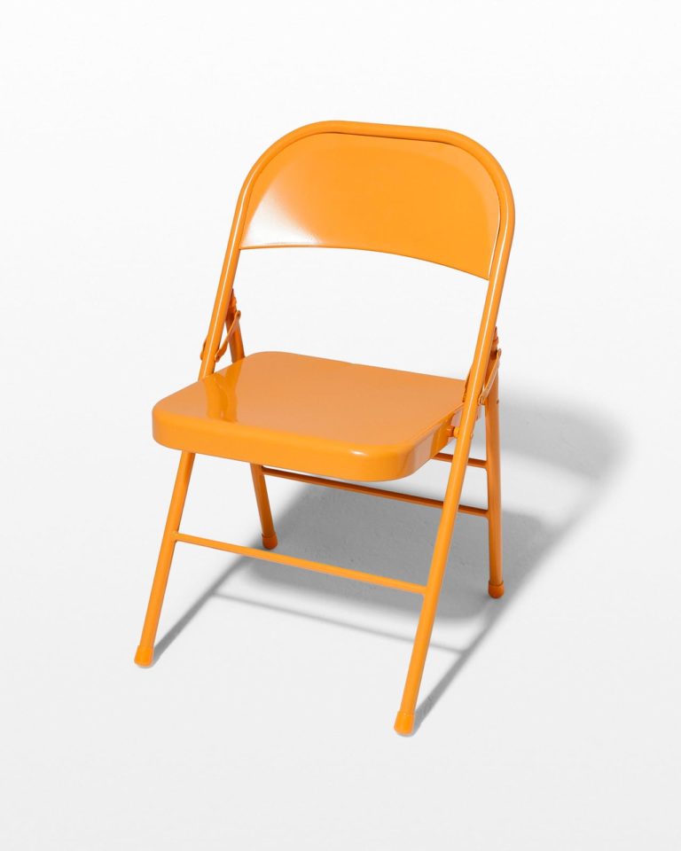 Front view of Tangerine Folding Chair