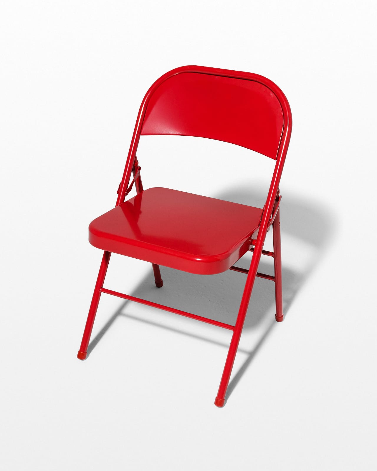 CH473 Ruby Red Folding Chair Prop Rental | ACME Brooklyn