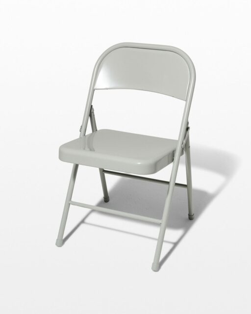 Front view of Light Smoke Grey Folding Chair