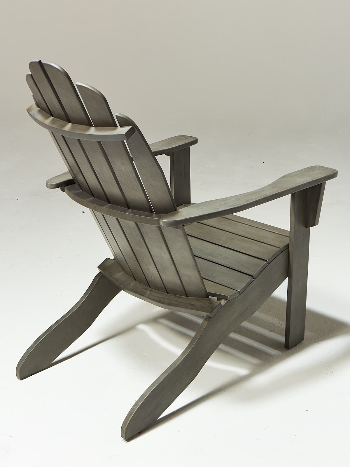 CH517 Grey Wash Wood Adirondack Chair Prop Rental ACME ...