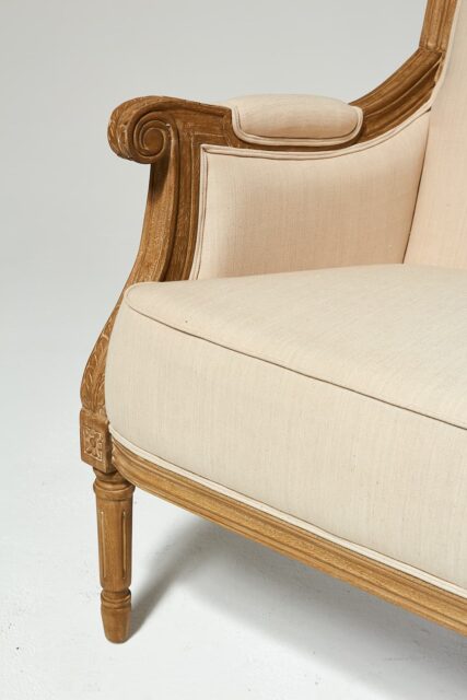 Alternate view 4 of Marielle Beige Cotton Armchair