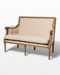 Alternate view thumbnail 2 of Marielle Beige Cotton Love Seat and Chair Set