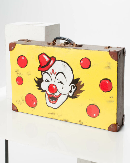 Front view of Clown Suitcase