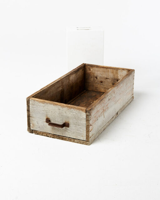 Front view of Joseph Wooden Crate