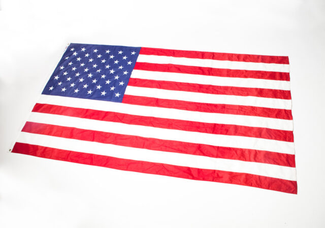 Front view of 10 Foot Large Washington Flag