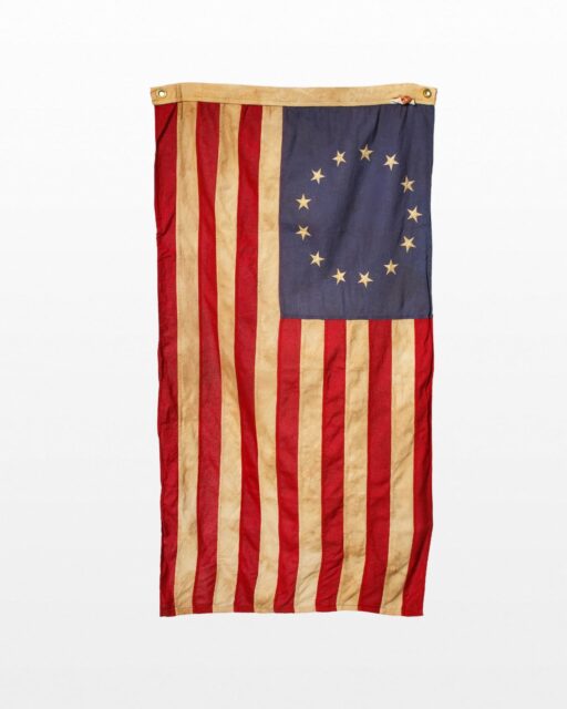 Front view of Thirteen Colonies American Flag