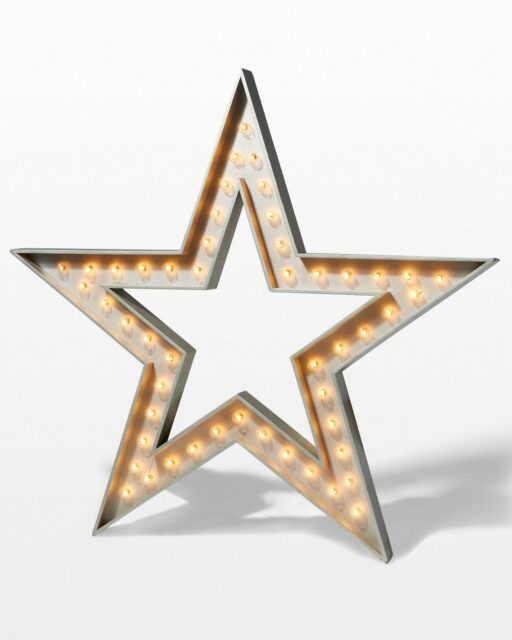 Front view of Large Five Point Star