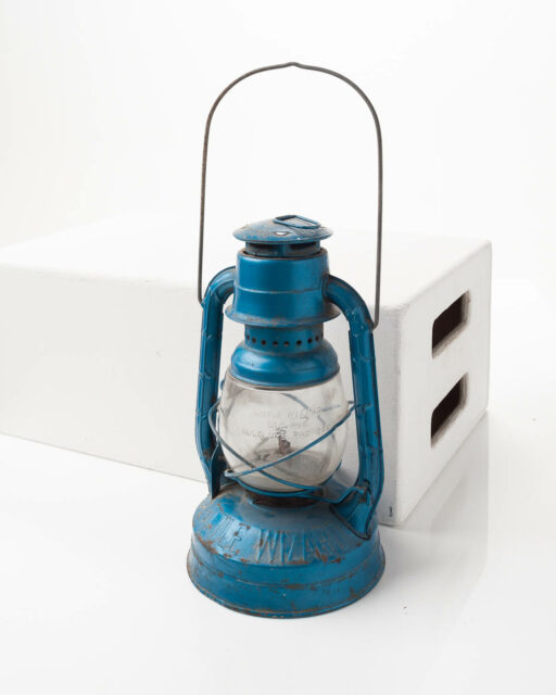 Front view of Blue Little Wizard Lantern
