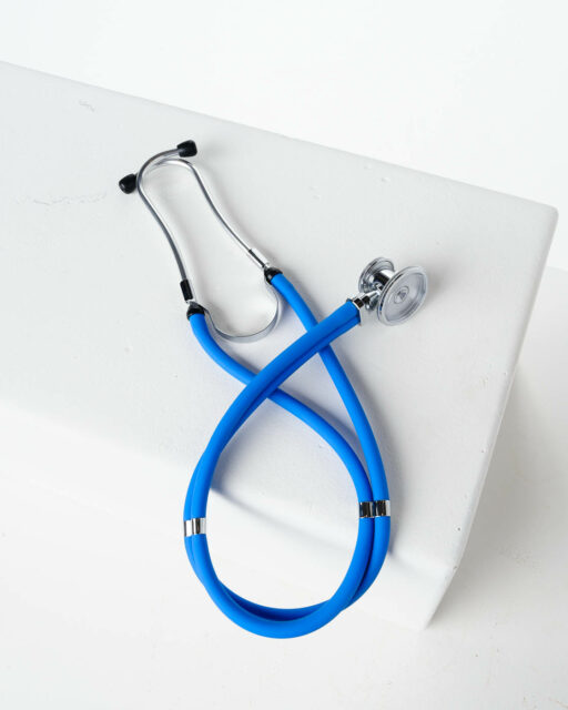 Front view of Blue Stethoscope
