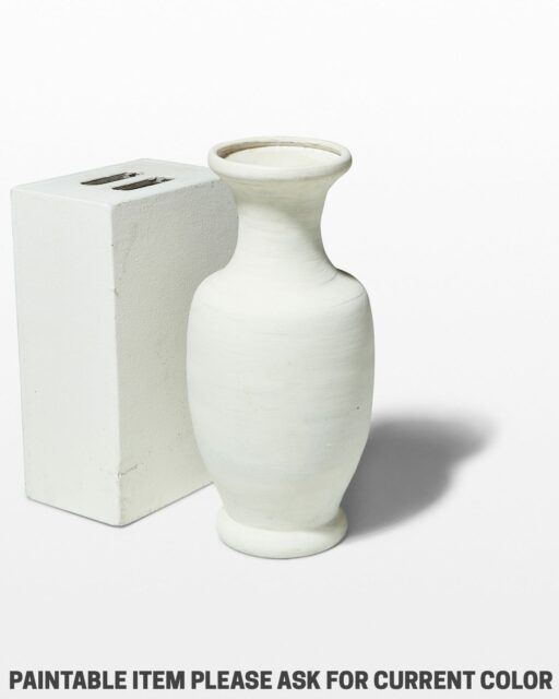 Front view of Paintable Urns