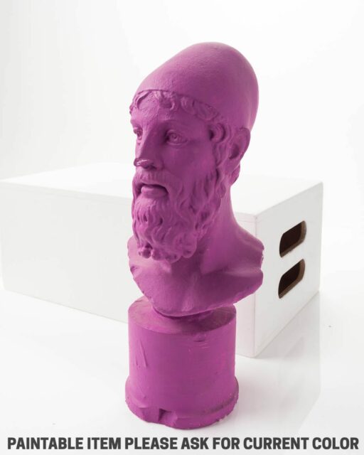 Front view of Paintable Pedestal Bust