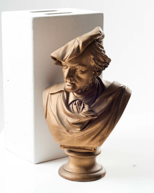 Front view of Gold Basil Bust