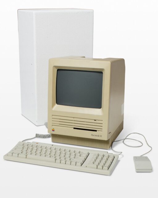 Front view of Macintosh SE Desktop Computer