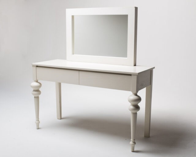 Front view of White Vanity