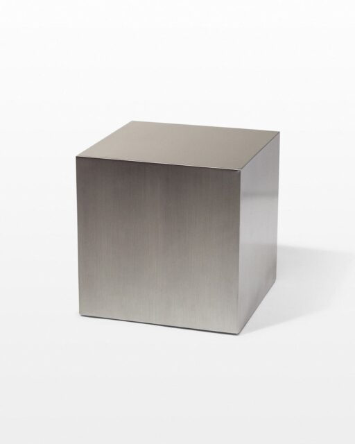 Front view of 16" Stainless Steel Cube