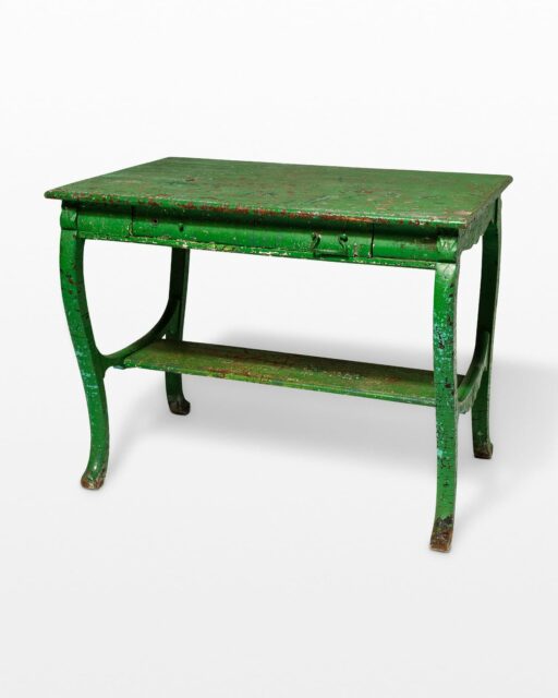 Front view of Colton Weathered Green Table