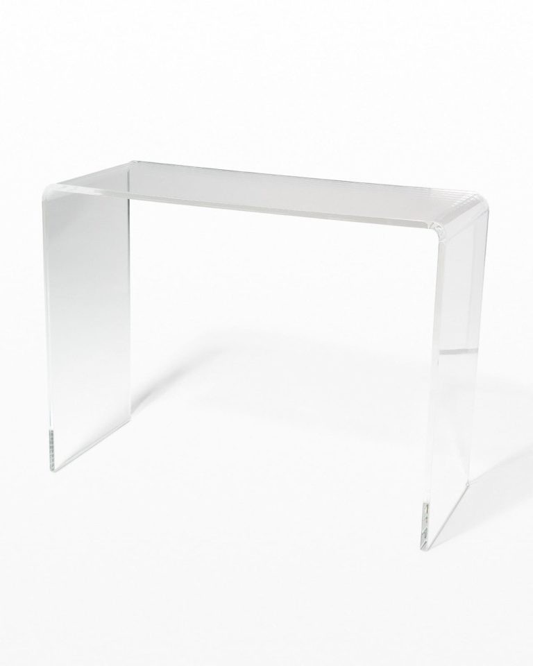 Front view of Brant Acrylic Console Desk