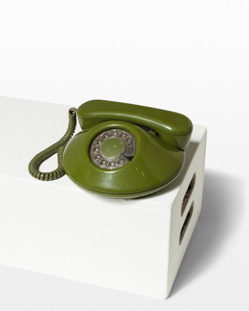 Front view of Avocado Rotary Phone