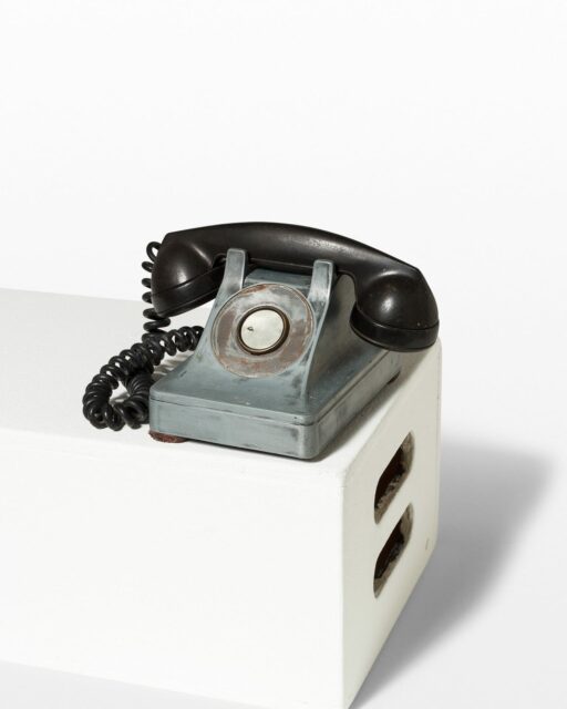 Front view of Steel Single Line Phone