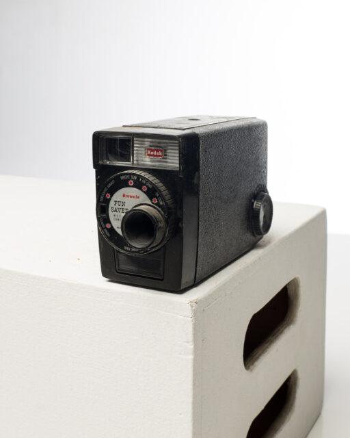 Front view of Kodak Brownie 8mm Movie Camera