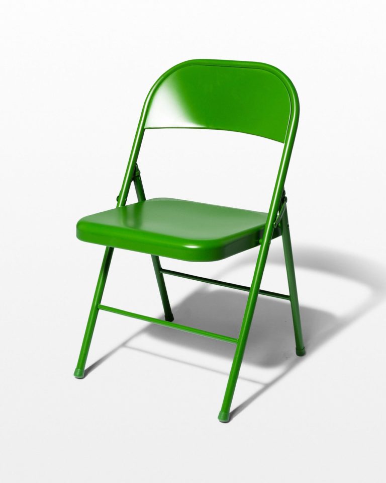 Front view of Green Folding Chair