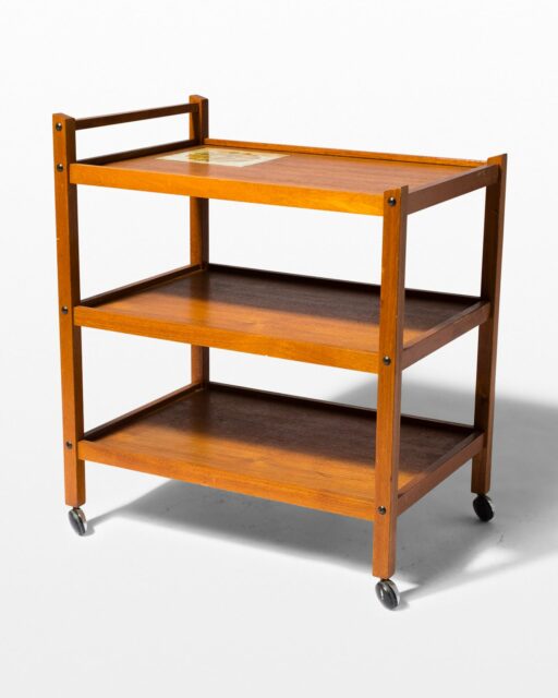 Front view of Archie Bar Cart