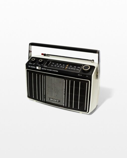 Front view of Matrix Striped Radio
