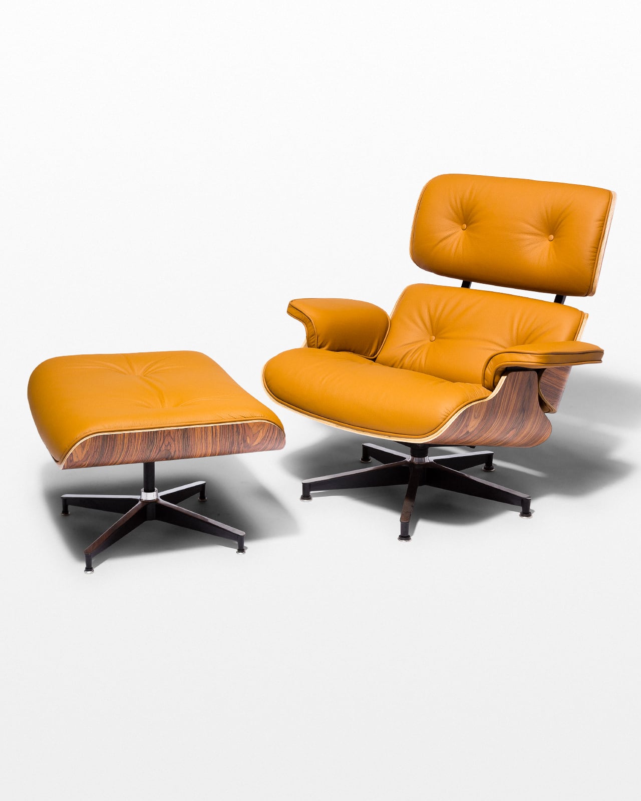Ch588 Brown Eames Style Lounge Chair, Eames Style Lounge Chair And Ottoman