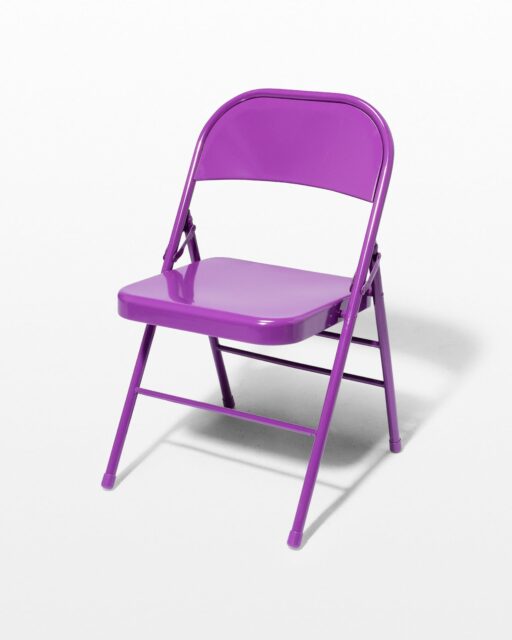 Front view of Purple Folding Chair