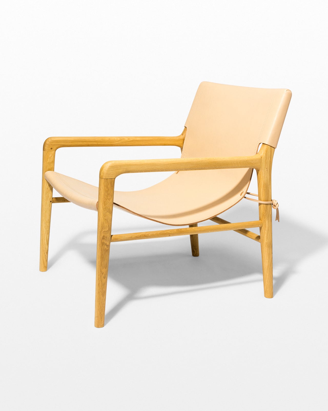 CH601 Cad Blush Leather Sling Safari Chair Prop Rental ACME Brooklyn