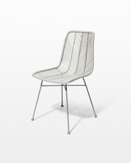 Front view of Lance Grey Rattan Chair