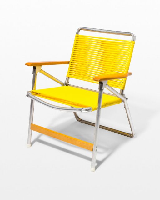 Front view of Sunshine Yellow Beach Chair