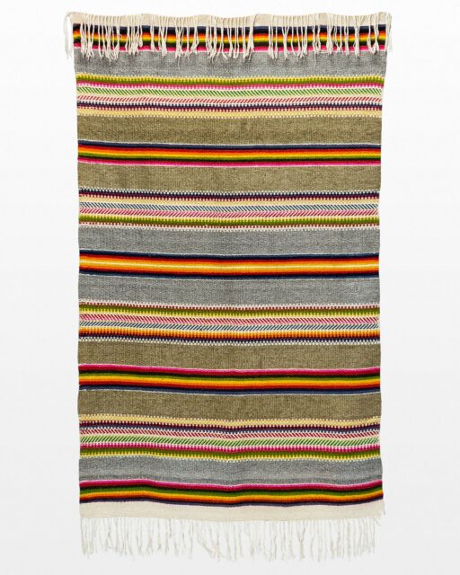 Front view of Chita Striped 4 x 7.5′ Foot Throw Rug