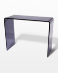 Front view thumbnail of Wave Smoke Acrylic Console Desk