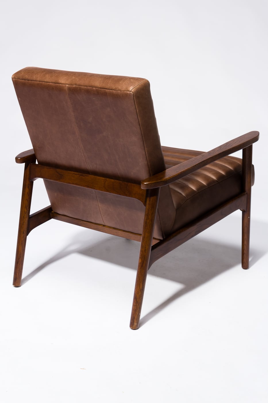 CH629 Mavros Ribbed Leather Chair Prop Rental | ACME Brooklyn
