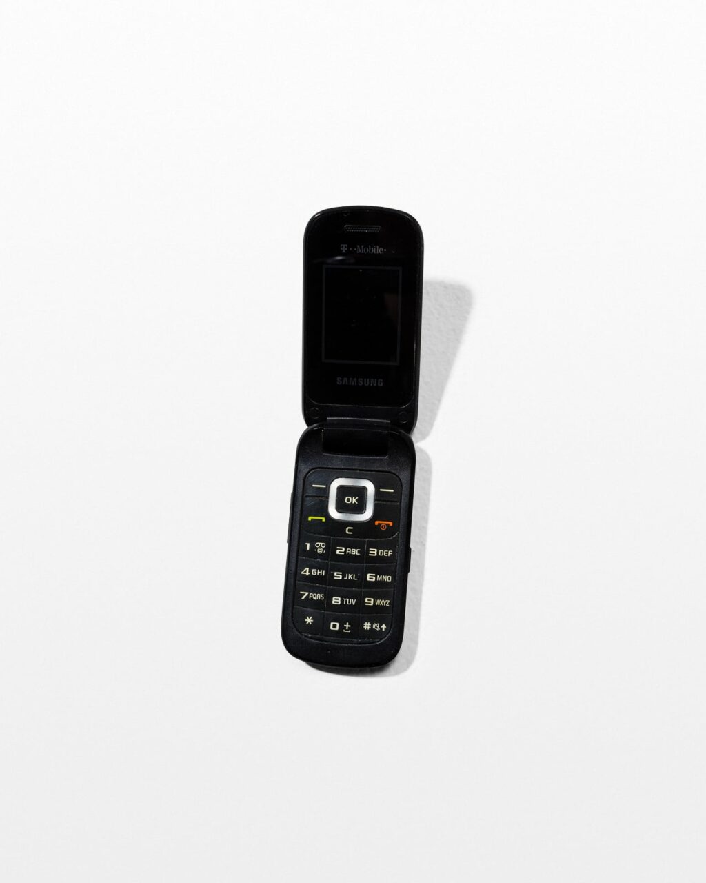 TE066 Black Samsung Flip Phone Prop Rental - ACME Brooklyn